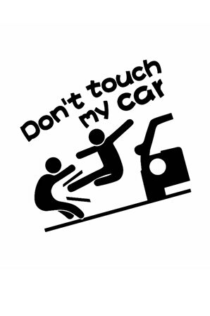 Miyrem Arabama Dokunma İngilizce 2 Sticker 10 x 10 cm