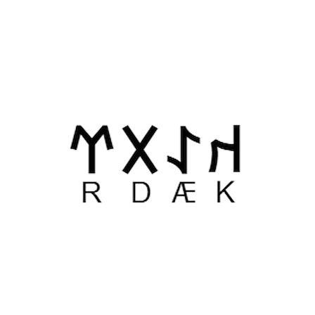 Miyrem Göktürkçe KADER İsmi Yazı Sticker Yükseklik 5 Cm