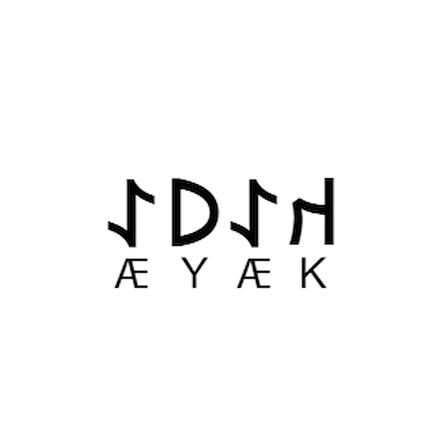 Miyrem Göktürkçe KAYA İsmi Yazı Sticker Yükseklik 5 Cm