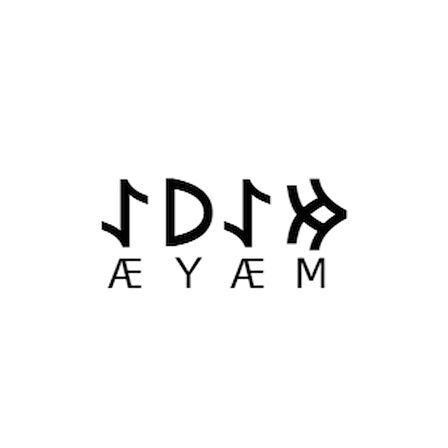 Miyrem Göktürkçe MAYA İsmi Yazı Sticker Yükseklik 5 Cm