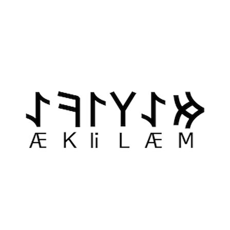 Miyrem Göktürkçe MELİKE İsmi Yazı Sticker Yükseklik 5 Cm
