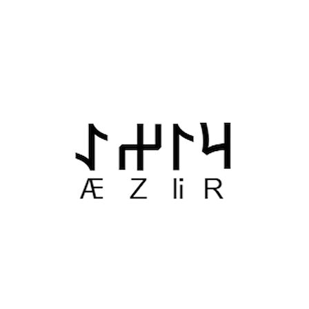Miyrem Göktürkçe RIZA İsmi Yazı Sticker Yükseklik 5 Cm