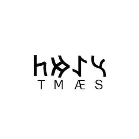 Miyrem Göktürkçe SAMET İsmi Yazı Sticker Yükseklik 5 Cm