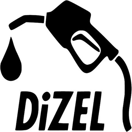 Miyrem Yakıt Depo Kapağı Dizel Model 1 Sticker 10 x 10 cm
