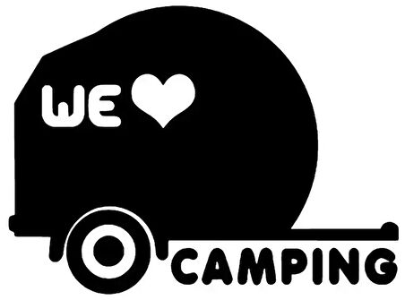 Miyrem We Love Camping Sticker 20 x 14 cm