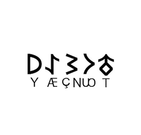 Miyrem Göktürkçe TUNÇAY İsmi Yazı Sticker Yükseklik 5 Cm