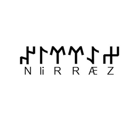 Miyrem Göktürkçe ZERRİN İsmi Yazı Sticker Yükseklik 5 Cm