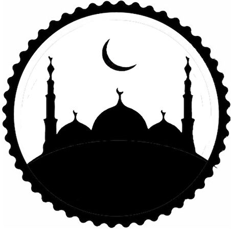 Miyrem Cami Silueti 1.Model Sticker 20 x 20 cm