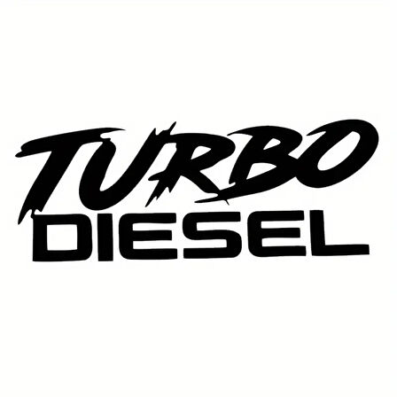 Miyrem Turba Diesel Oto Arka Cam Sticker 23 x 9 cm