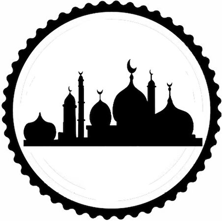 Miyrem Cami Silueti 2.Model Sticker 20 x 20 cm