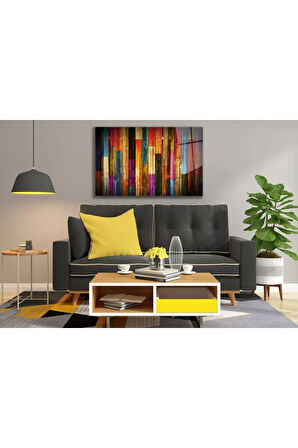  Miyrem Glasses Collection -A1^#  Renkli Ahşaplar Cam Tablo, Cam Tablo