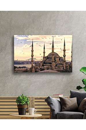  Miyrem Glasses Collection -A1^#  Istanbul Cami Manzara Cam Tablo