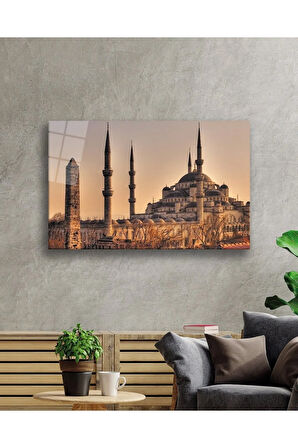  Miyrem Glasses Collection -A1^#  Istanbul Sultan Ahmet Camii Manzara  Cam Tablo
