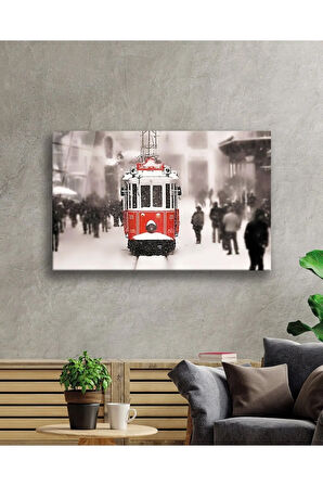  Miyrem Glasses Collection -A1^#  Istanbul Taksim Tramvayı 4mm Dayanıklı Cam Tablo Temperli Cam