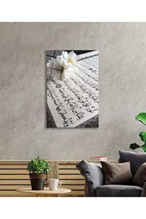 Miyrem Glasses Collection -A1^#  Kuran Ayet Dini Islami Cam Tablo