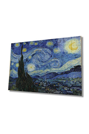  Miyrem Glasses Collection -A1^#  Vincent van Gogh Cam Tablo, Cam Tablo