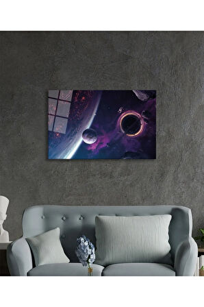  Miyrem Glasses Collection -A1^#  Uzay Evren Cam TabloCam Tablo