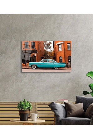  Miyrem Glasses Collection -A1^#  Klasik Araba Sokak Bina Cam TabloCam Tablo