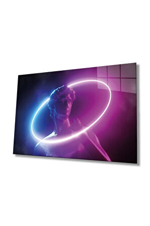  Miyrem Glasses Collection -A1^#  Soyut Neon Tarzı Heykel Cam Tablo, Cam Tablo