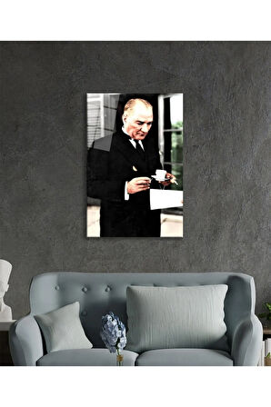  Miyrem Glasses Collection -A1^#  Atatürk Portresi Cam TabloCam Tablo
