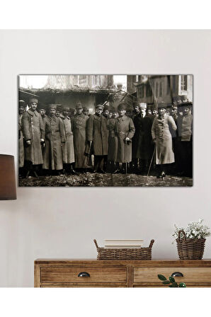  Miyrem Glasses Collection -A1^#  Atatürk ve Ordu Temalı Uv Baskılı Cam Tablo
