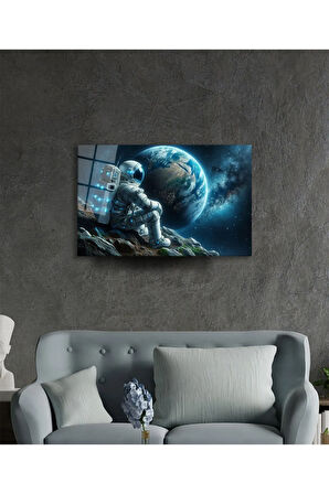  Miyrem Glasses Collection -A1^#  Uzay Görseli Astronot Cam Tablo  -Artificial Intelligence