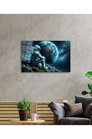  Miyrem Glasses Collection -A1^#  Uzay Görseli Astronot Cam Tablo  -Artificial Intelligence