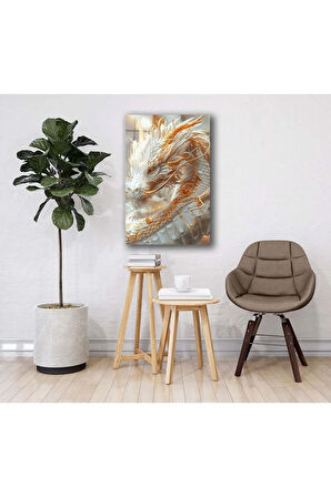  Miyrem Glasses Collection -A1^#  Ejderhanın Uyanışı Cam Tablo  