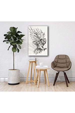  Miyrem Glasses Collection -A1^#  Göğe Açılan Kanatlar Cam Tablo  