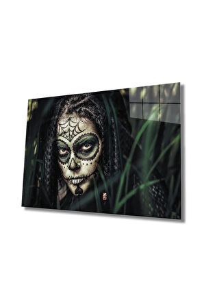  Miyrem Glasses Collection -A1^#  Kafatası Makyajı Yerli Kadın Cam Tablo, Cam Tablo