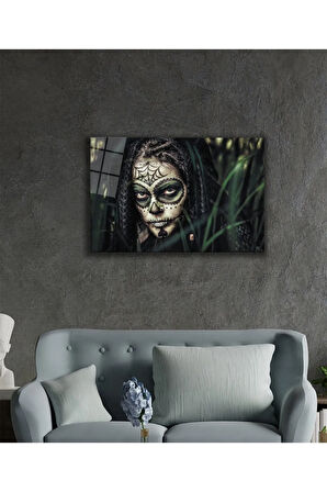  Miyrem Glasses Collection -A1^#  Kafatası Makyajı Yerli Kadın Cam Tablo, Cam Tablo