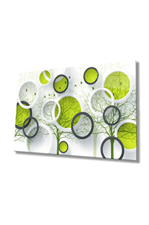  Miyrem Glasses Collection -A1^#  Yeşil Daireler Cam Tablo, Cam Tablo