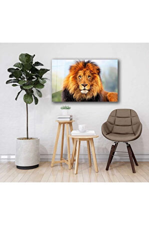  Miyrem Glasses Collection -A1^#  Aslan Hayvan Cam Tablo