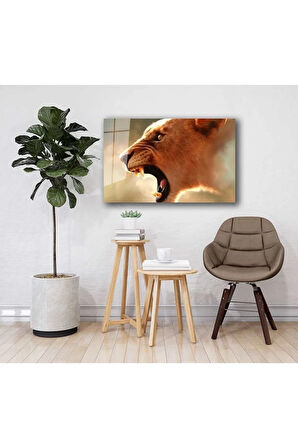  Miyrem Glasses Collection -A1^#  Aslan Hayvan Cam Tablo