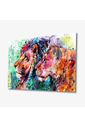  Miyrem Glasses Collection -A1^#  Aslan Hayvan Cam Tablo