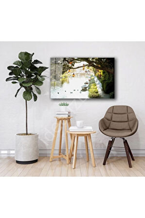  Miyrem Glasses Collection -A1^#  Çiçek Doğa Manzara Cam Tablo