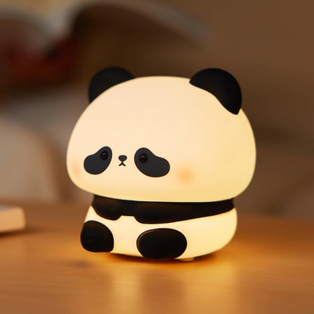 #GeceLambası Bebek Çocuk Odası Led Estetik Panda Şekilli Renk Değiştirebilen Dokunmatik Gece Lambası