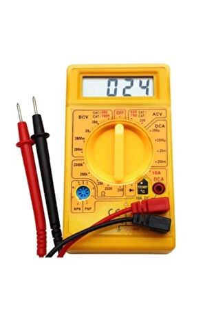 Lupobıanco Dijital Multimetre Voltmetre Ampermetre Dt-830d Ölçüm Aleti