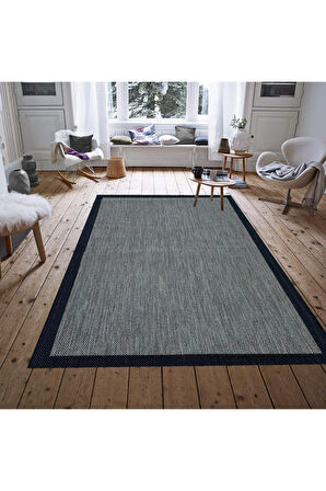 Sisal Bordürlü Jut Hasır Halı 9714
