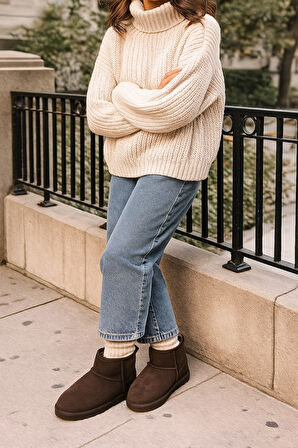 Ultra Mini Kürklü Uggg Classic Mini II 1016222 CHE Kadın Bot