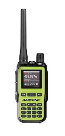 BAOFENG Yeşil UV-5R Mini Dual Band Telsiz (VHF/UHF) – 5W Güç, Bluetooth, Type-C Şarj