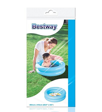 Bestway 2 Boğum Desenli Zeminli Çocuk Havuzu, (61x15 cm) 51061