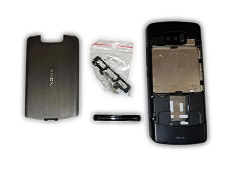 Nokia N700 Kasa Kapak Nokia N700 Siyah Renk Orta Kasa Ön Kapak Arka Kapak Tuş Takımı