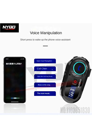 N8 Motosiklet Kask Kulaklığı Bluetooth Intercom  5.0 Bluetooth