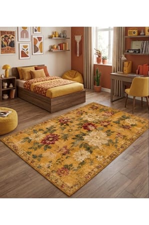 Doğal İplik Şönil Dokuma Pamuk Taban Halı Koridor Halısı Kilim – Antre, Salon Ofis Genç Odası