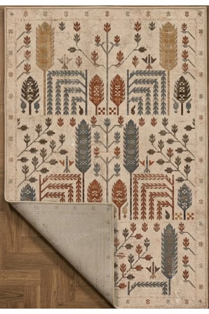 Doğal İplik Şönil Dokuma Pamuk Taban Halı Koridor Halısı Kilim – Antre, Salon Ofis Genç Odası