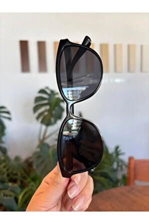 Nancy Cat Eye Çekik Siyah Gözlük Trend Model 56 Ekartman Hafif Güneş Gözlüğü