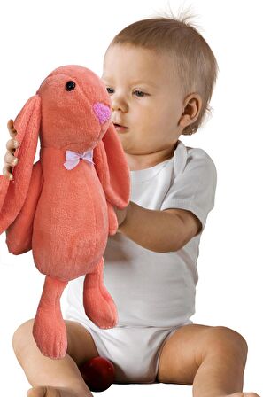 Uyku Arkadaşım PAPYONLU Uzun Kulak Bunny Peluş Tavşan 65 cm