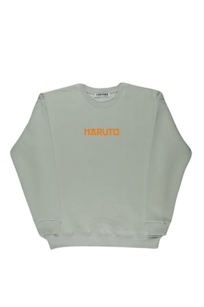 Lenithra Naruto Anime Sırt Baskılı Unisex Oversize Sweatshirt Gri / L