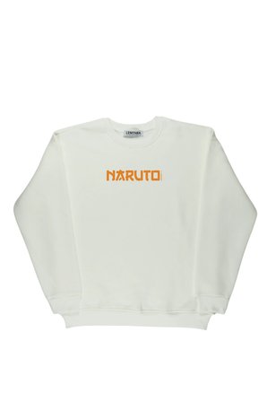 Lenithra Naruto Anime Sırt Baskılı Unisex Oversize Sweatshirt Beyaz / L